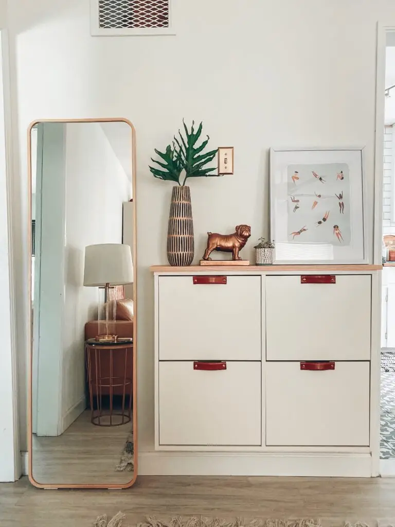 Ikea Shoe Cabinet Hack Stall The Blushing Bungalow