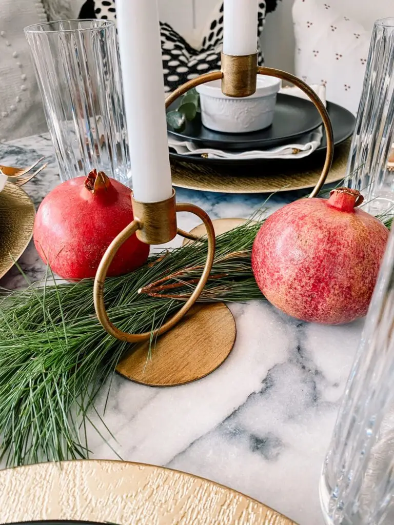 Modern Black + Gold Thanksgiving Tablescape