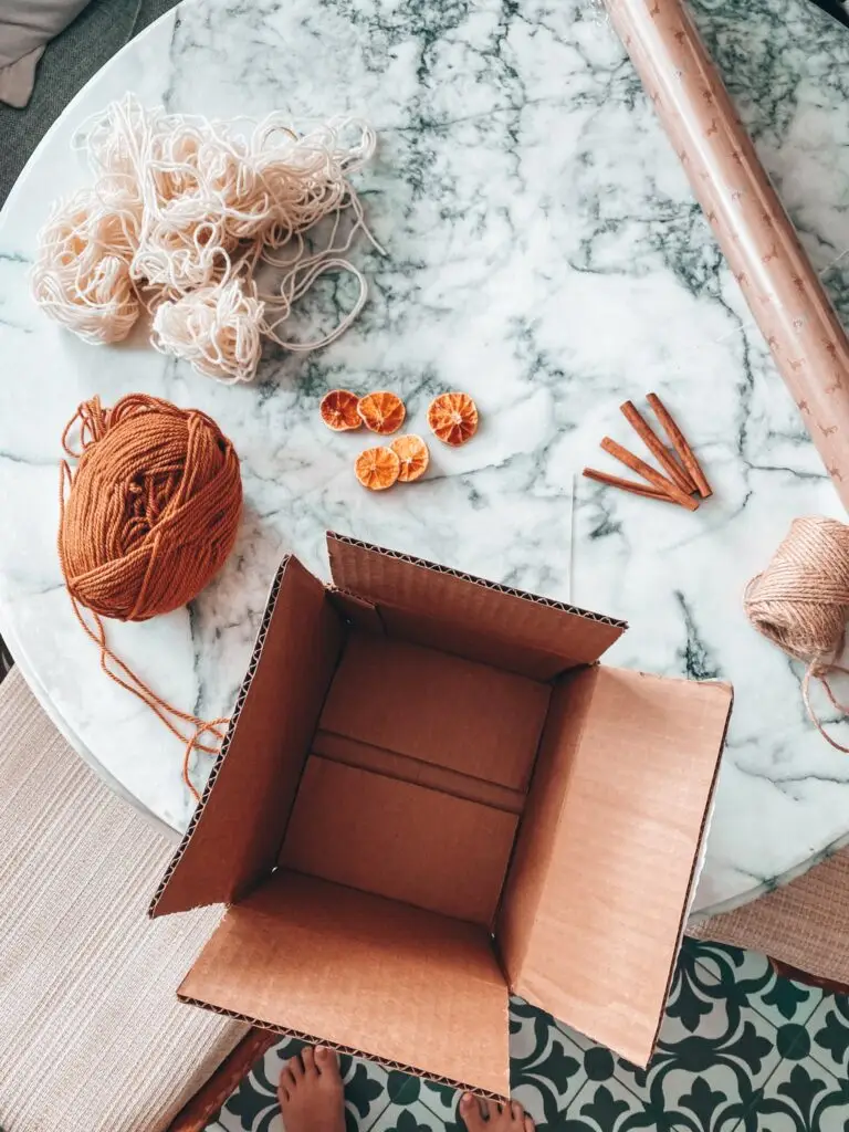 Dried Orange Garland and Wrapping Christmas Gifts