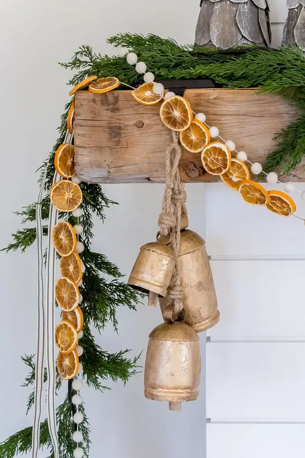 Dried Orange Garland and Wrapping Christmas Gifts