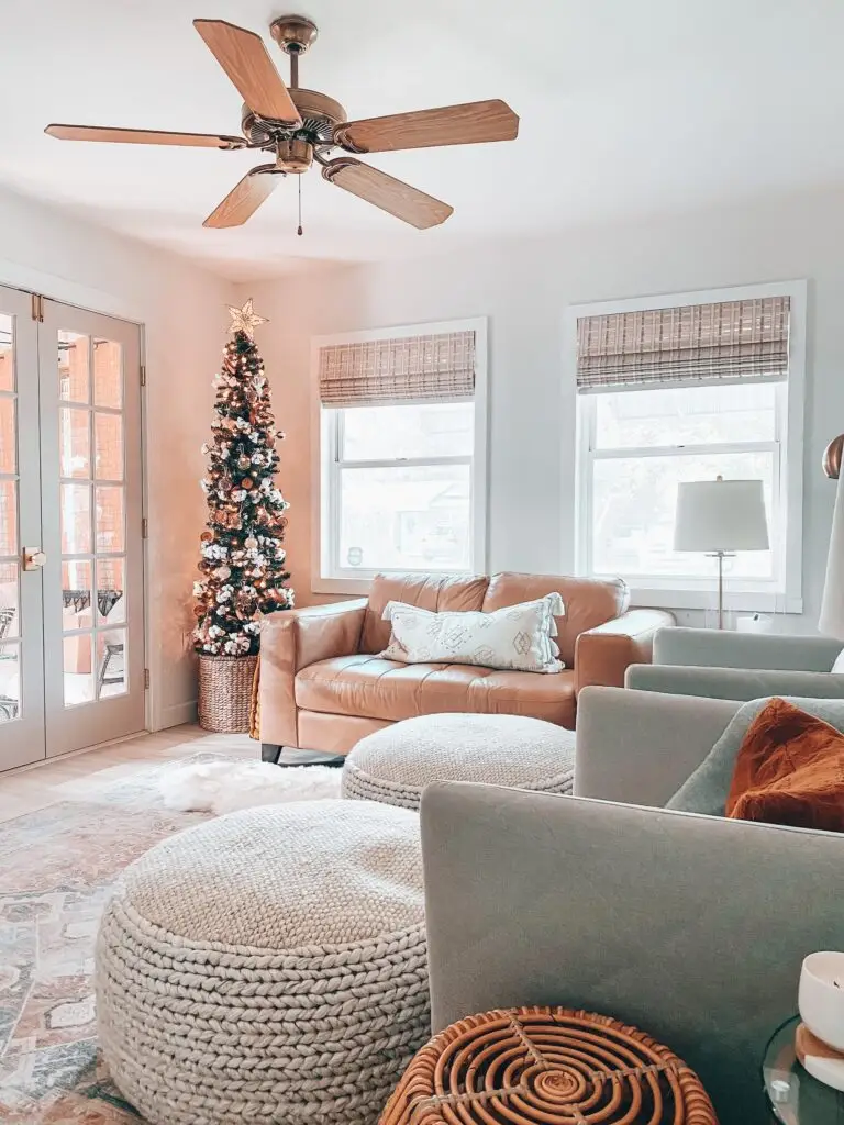 Christmas tree in living room