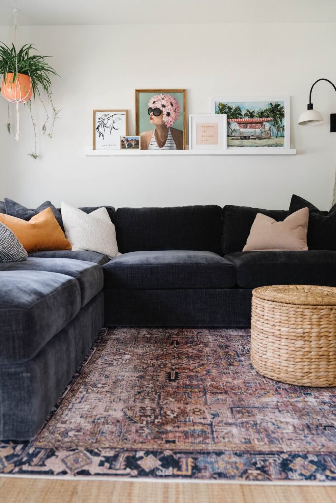 Large DIY Picture Ledge - Blushing Bungalow | So Cute You'll Blush ☺️