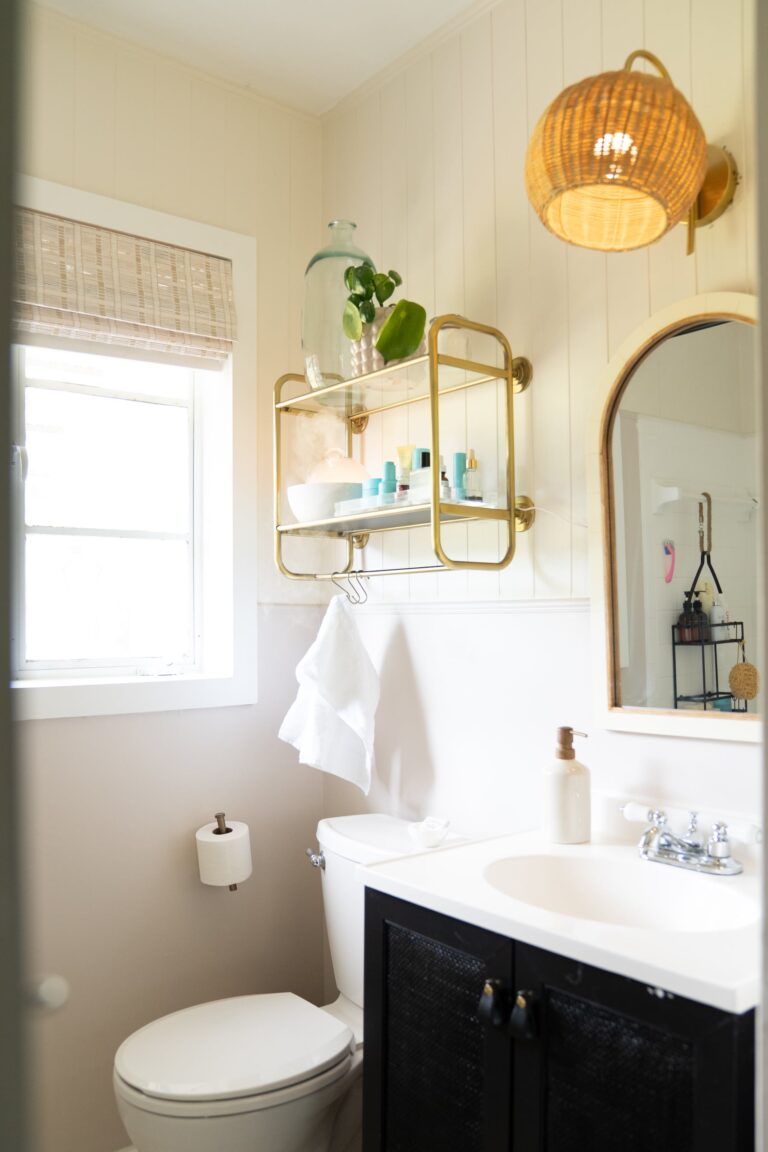 Small Bathroom Remodel on a Budget - Blushing Bungalow | So Cute You'll ...