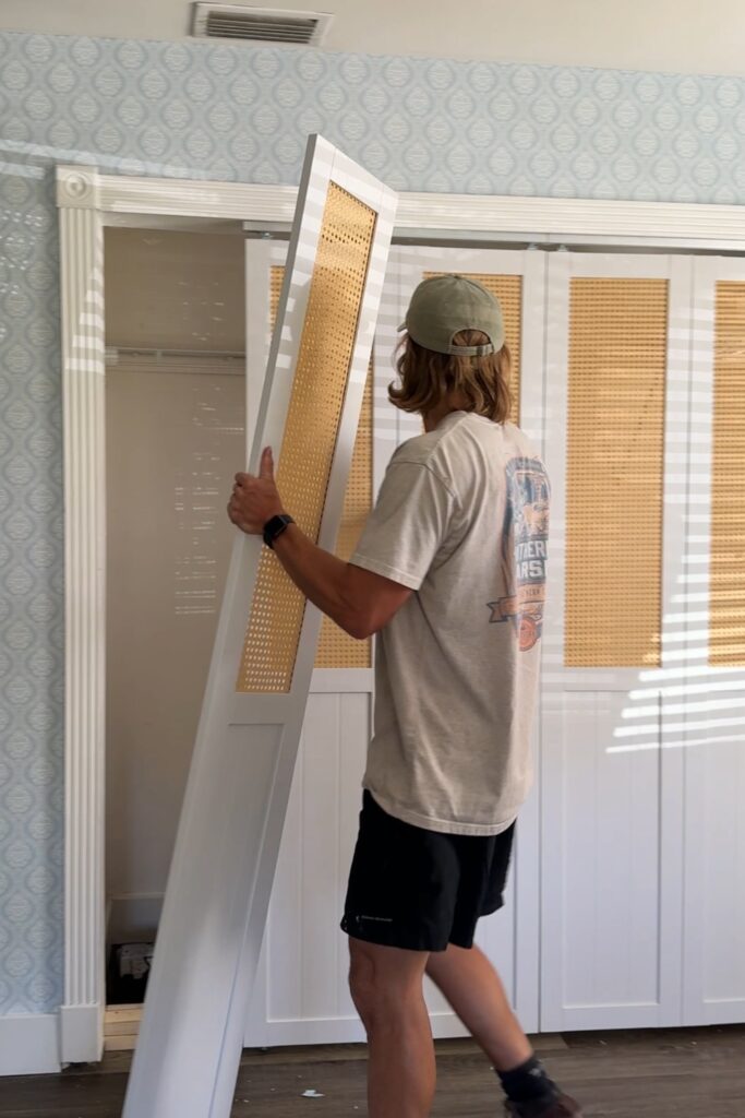 Diy semi custom closet doors blushing bungalow so cute you ll blush 